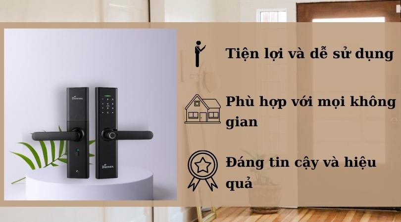 Khóa điện tử Demax EL266 BN tiện lợi và an toàn